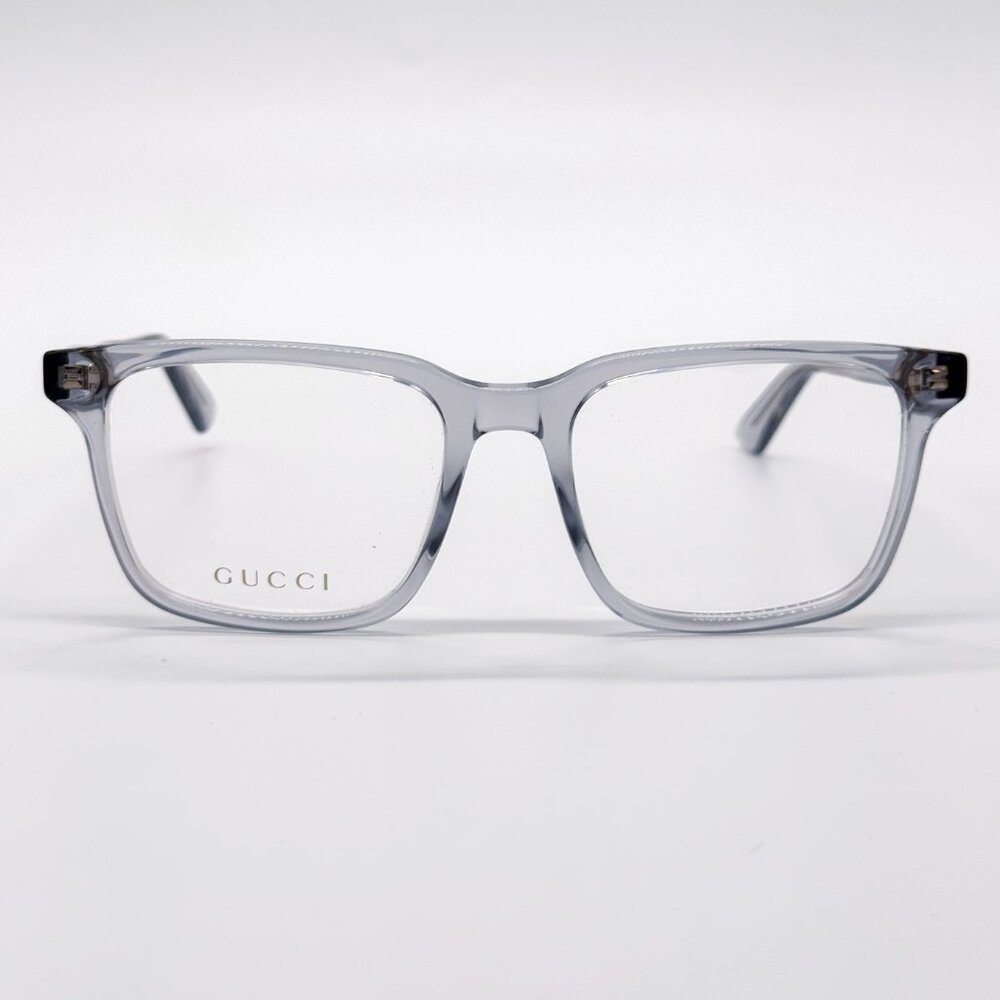 NEW GUCCI GG1120O 005 MEN TRANSPARENT LIGHT BLUE EYEGLASSES GUCCI